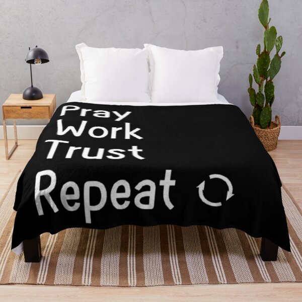 Item preview, Pray Work Trust Repeat designed and sold by BumbleChynxBee.