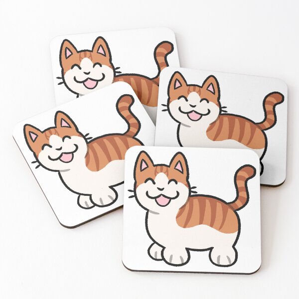 Item preview, Silly Red Orange and White Bicolor Mackeral Tabby Cat designed and sold by ZorriSparkles.