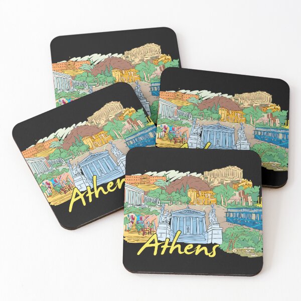Item preview, Athens Skyline Sketch designed and sold by DarylWelsh2024.