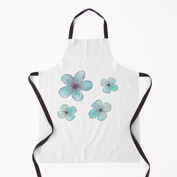 Item preview, Four pretty blue flowers designed and sold by AcornDesign.