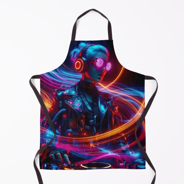 Item preview, Light painted Girl DJ designed and sold by Vibranta Studio.