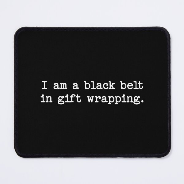 Item preview, The Office: Gift Wrapping Black Belt designed and sold by mr-k-store.