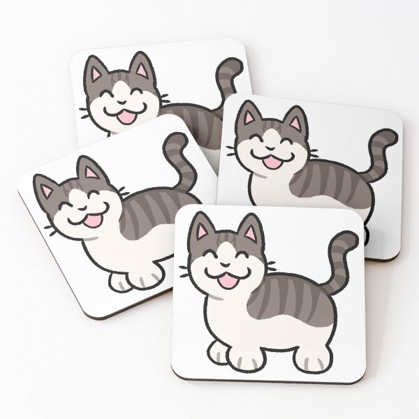 Item preview, Silly Brown and White Bicolor Mackeral Tabby Cat designed and sold by ZorriSparkles.