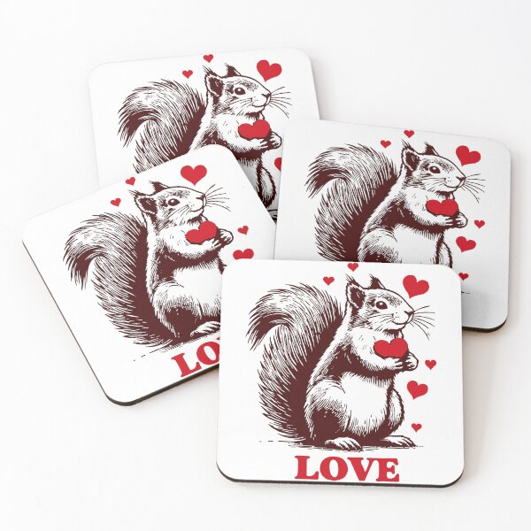 Item preview, Squirrel Love Valentines Day designed and sold by TomFrontierArt.