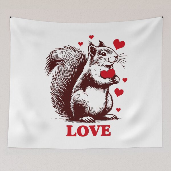 Item preview, Squirrel Love Valentines Day designed and sold by TomFrontierArt.