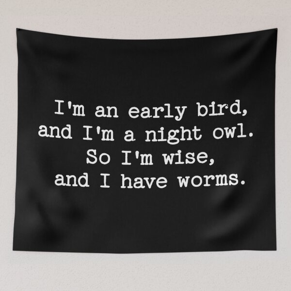 Item preview, The Office: Early Bird & Night Owl designed and sold by mr-k-store.