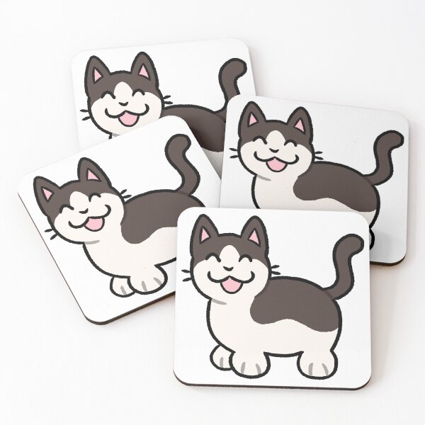 Item preview, Silly Chocolate and White Bicolor Cat designed and sold by ZorriSparkles.