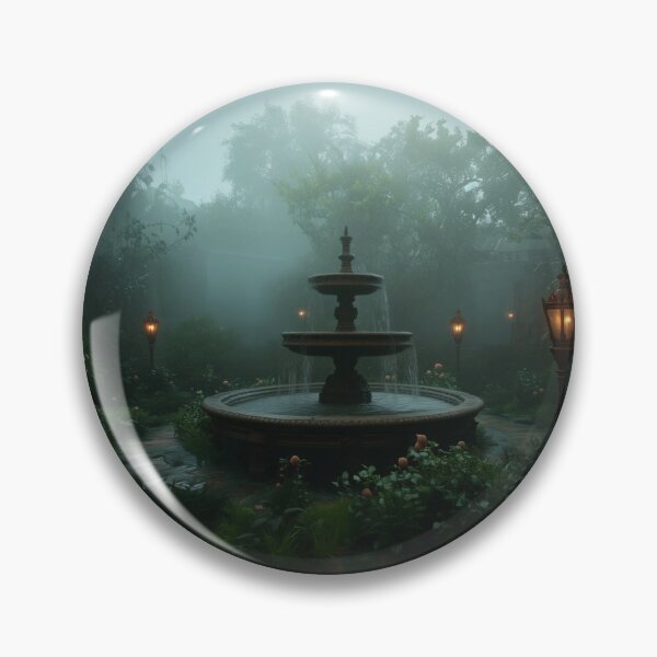 Item preview, Large fountain in a dark garden designed and sold by Marie Colençon.