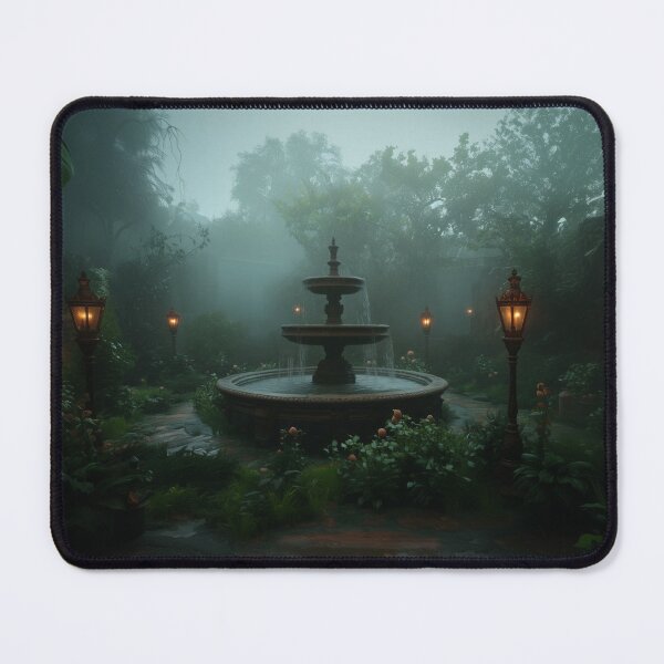 Item preview, Large fountain in a dark garden designed and sold by Marie Colençon.