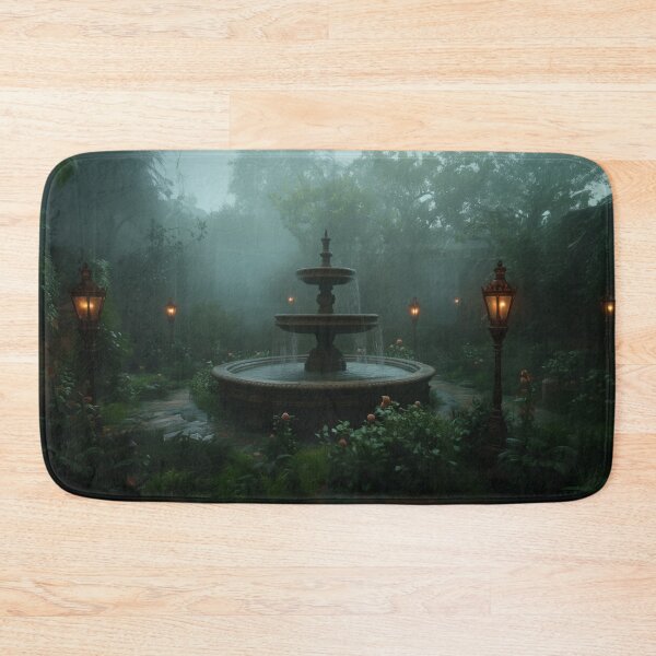 Item preview, Large fountain in a dark garden designed and sold by Marie Colençon.
