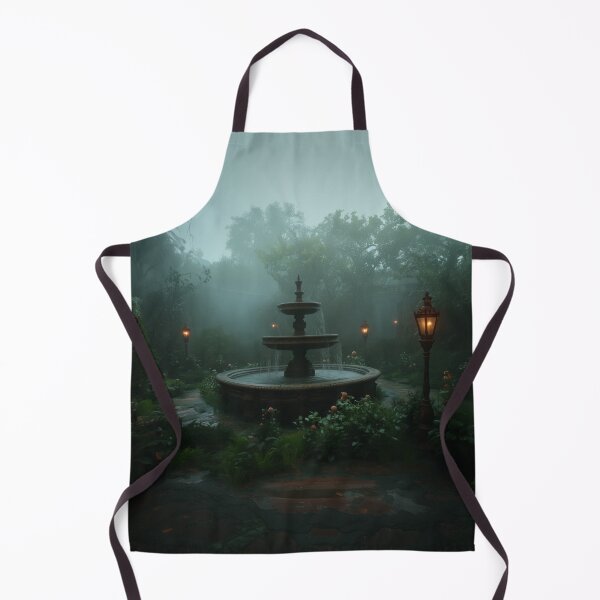 Item preview, Large fountain in a dark garden designed and sold by Marie Colençon.