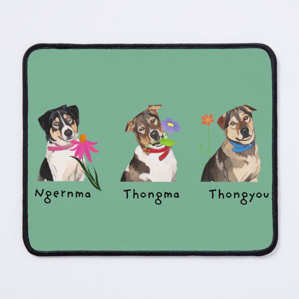 Item preview, Custom Pet Portrait – Personalized Floral Dog Design designed and sold by TheBeeKindSpace.