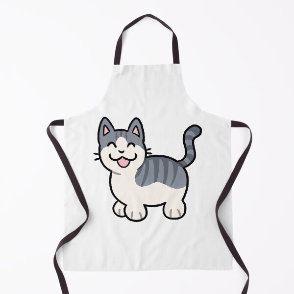 Item preview, Silly Blue and White Bicolor Mackeral Tabby Cat designed and sold by ZorriSparkles.