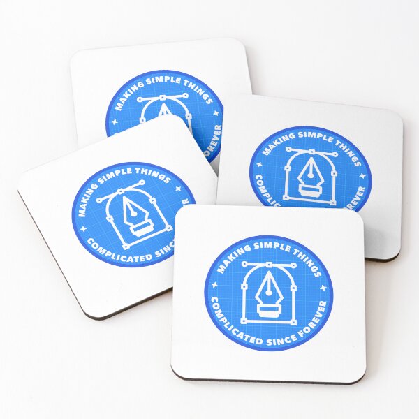 Item preview, Illustrator pen tool design emblem blue designed and sold by youdeen.