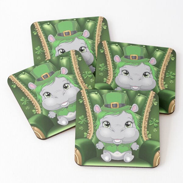 Item preview, Festive Hippo's St. Patrick's Cheer designed and sold by NeatThingLover.