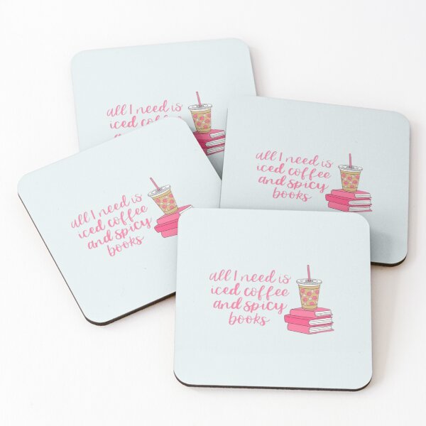 Item preview, All I need is iced coffee and spicy books designed and sold by mayralejandrat.