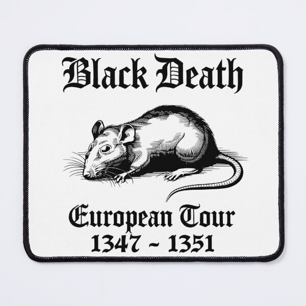 Item preview, Black Death European Tour designed and sold by Angry Swan Designs.