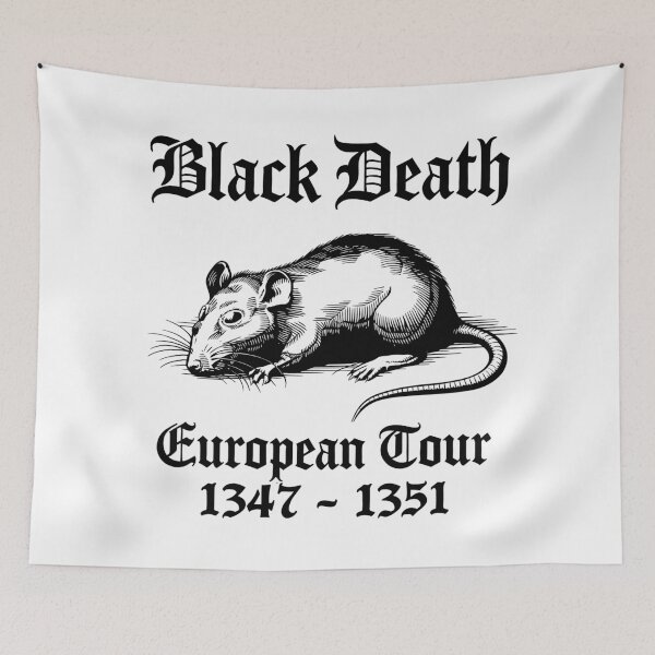 Item preview, Black Death European Tour designed and sold by Angry Swan Designs.