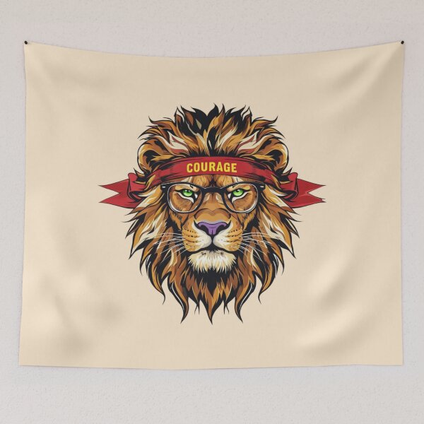 Item preview, Stylized Lion With Green Eyes designed and sold by Aise06.
