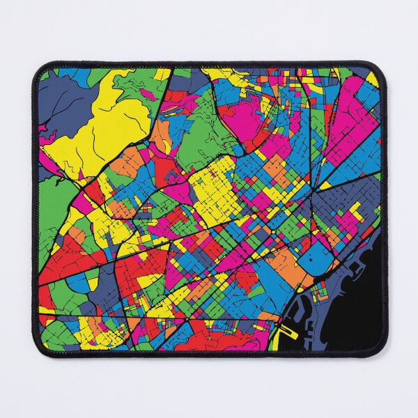Item preview, Barcelona City Map Pop Art Travel Poster designed and sold by Stadify.