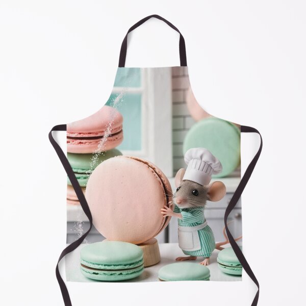 Item preview, Tiny Pastry Chef Mouse and Giant Macarons designed and sold by glowarya.
