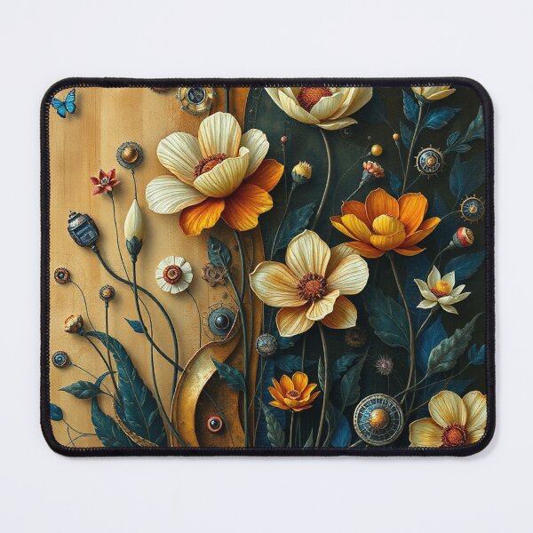 Item preview, A Beautiful Flower Garden painting inspired by Gustav Klimt designed and sold by Vintage Designs +.