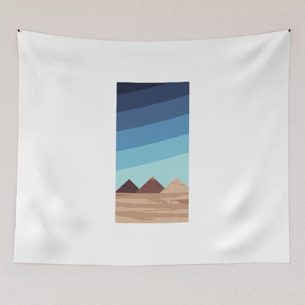 Item preview, Pyramid Giza Khafre Menkaure pixel art designed and sold by Ekira Pop Pixel.