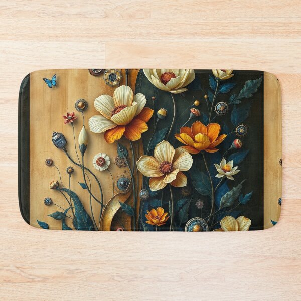 Item preview, A Beautiful Flower Garden painting inspired by Gustav Klimt designed and sold by Vintage Designs +.