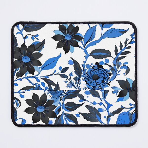 Item preview, Blue and Black Floral designed and sold by elizabethdancer.