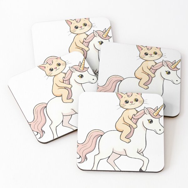 Item preview, Proud & Fabulous – Gay Cat Riding a Unicorn designed and sold by WAUZ.
