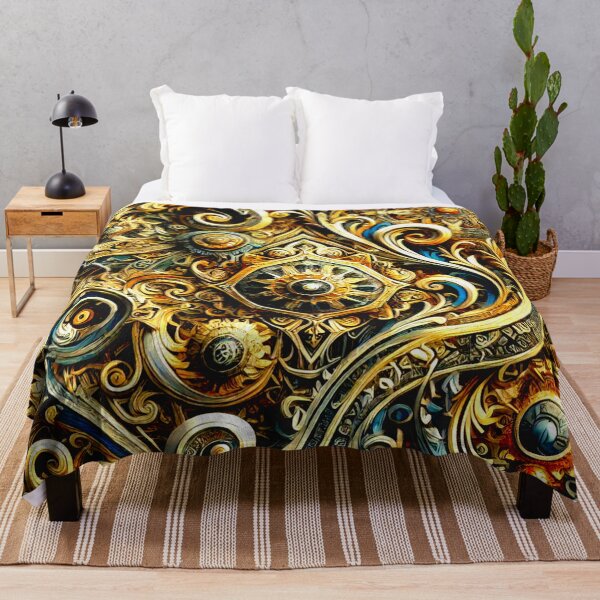 Item preview, Luxurious Gold Intricate Metal Pattern designed and sold by GrizzlyCollective.