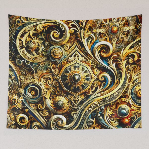 Item preview, Luxurious Gold Intricate Metal Pattern designed and sold by GrizzlyCollective.