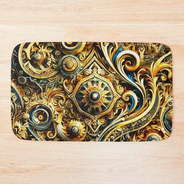 Item preview, Luxurious Gold Intricate Metal Pattern designed and sold by GrizzlyCollective.
