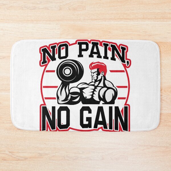 Item preview, "No Pain No Gain – Motivational Gym Design" designed and sold by ElBigodonX.