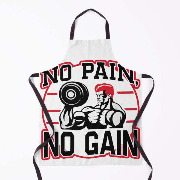 Item preview, "No Pain No Gain – Motivational Gym Design" designed and sold by ElBigodonX.