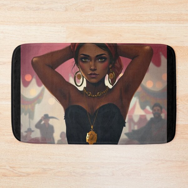 Item preview, Beautiful Romani Gypsy girl illustration designed and sold by Vintage Designs +.