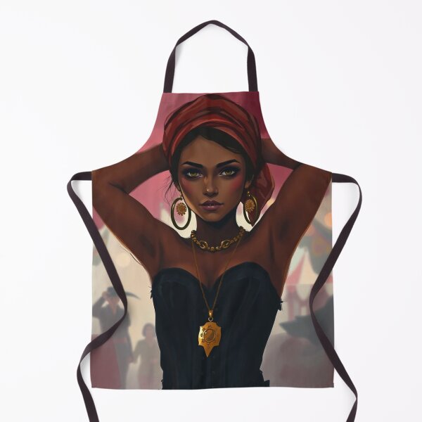 Item preview, Beautiful Romani Gypsy girl illustration designed and sold by Vintage Designs +.