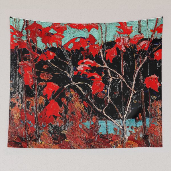 Item preview, Red Leaves : Tom Thomson 1914 Oil Painting Print designed and sold by posterbobs.
