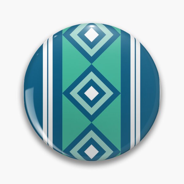Item preview, Minimalist Stripes, Blue and Green Diamond Pattern designed and sold by scome.