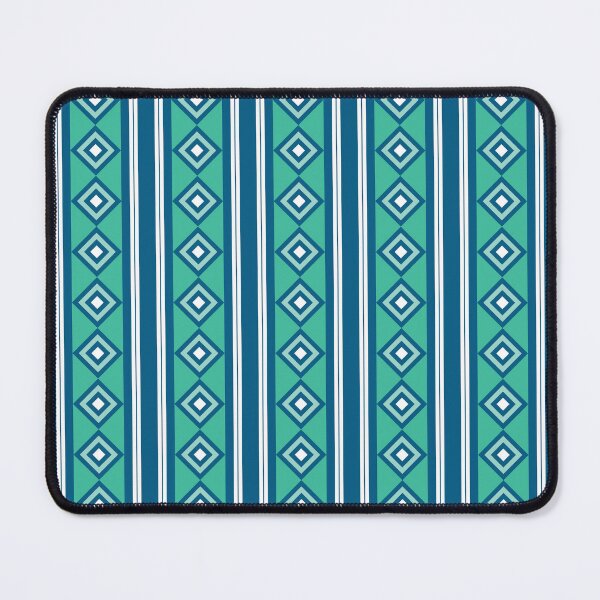 Item preview, Minimalist Stripes, Blue and Green Diamond Pattern designed and sold by scome.