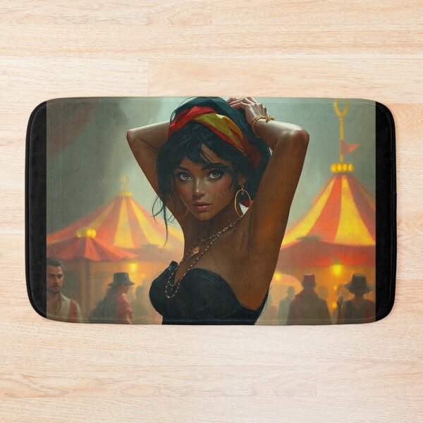 Item preview, Beautiful Romani Gypsy girl illustration designed and sold by Vintage Designs +.