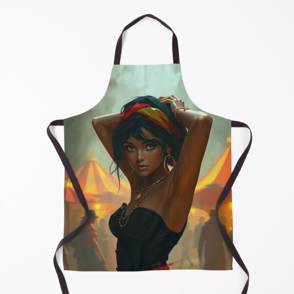Item preview, Beautiful Romani Gypsy girl illustration designed and sold by Vintage Designs +.
