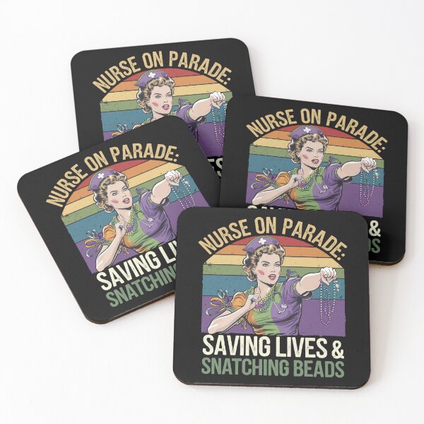 Item preview, Nurse on Parade: Saving Lives & Snatching Beads designed and sold by MagicWander.