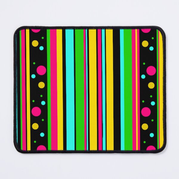 Item preview, 80's Pop Pattern on Black – Retro Neon Geometric Design designed and sold by uniQuin.