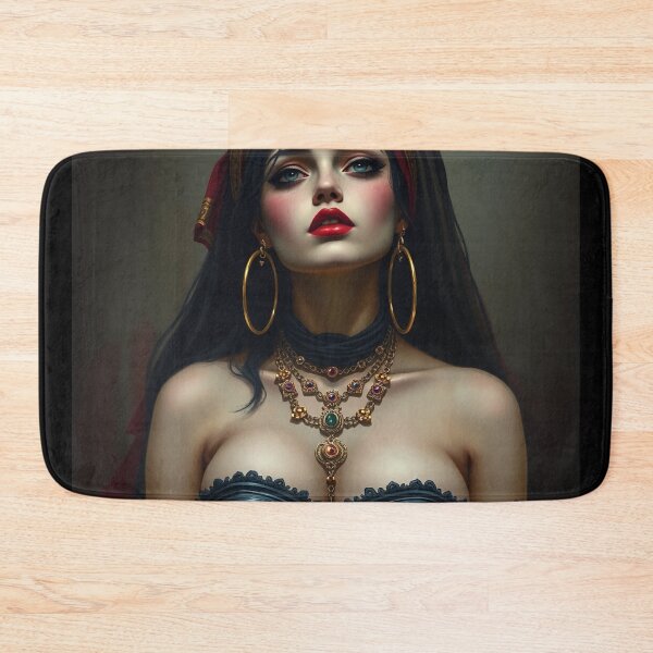 Item preview,  Beautiful Romani Gypsy girl illustration designed and sold by Vintage Designs +.