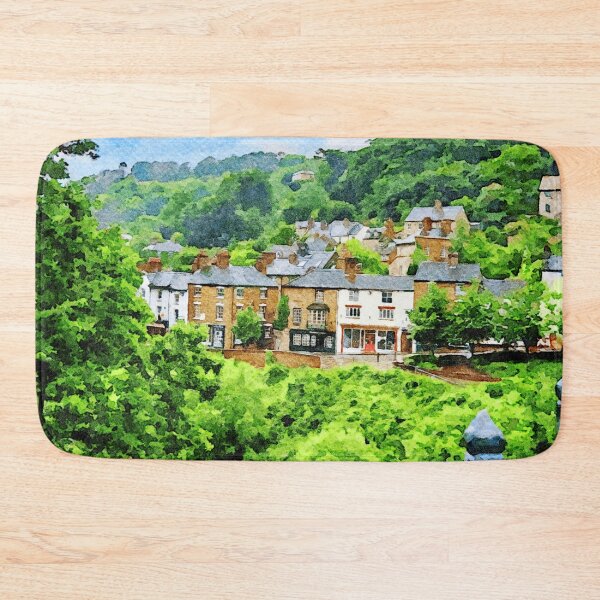 Item preview, Charming watercolor view of Ironbridge village in West Midlands,England designed and sold by GestaltImagery.