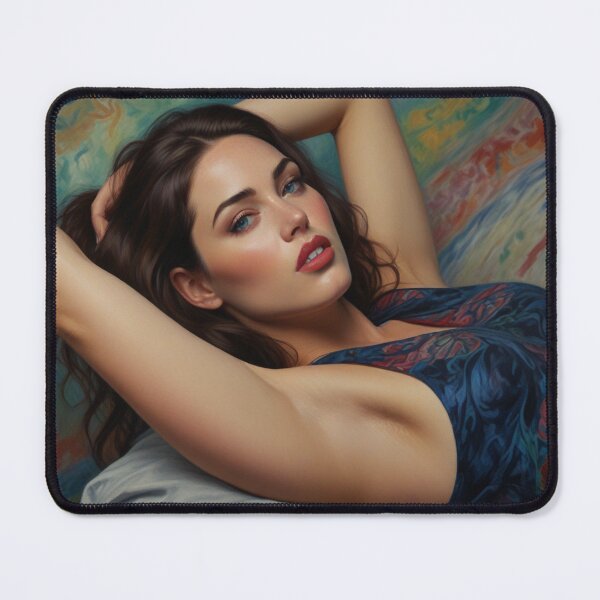 Item preview, Beautiful Woman lying vintage style expressionistic art designed and sold by Vintage Designs +.