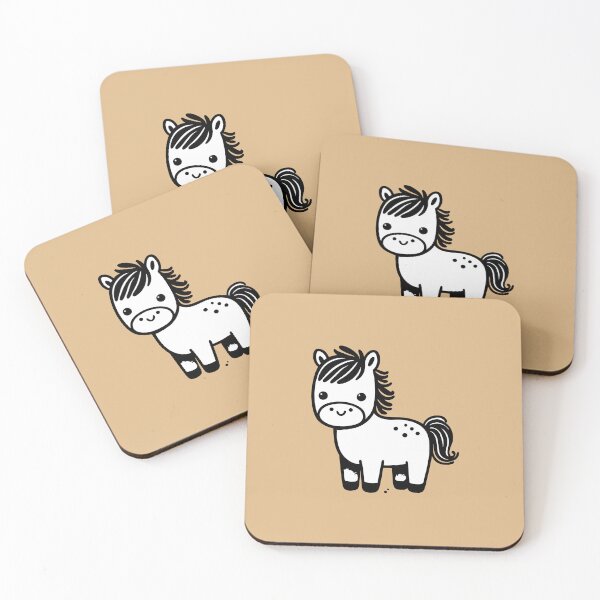 Item preview, Adorable Baby Horse Minimalist Line Art designed and sold by happyartworks.