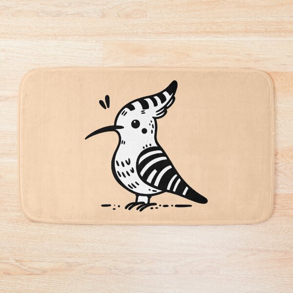 Item preview, Minimalist Hand-Drawn Hoopoe Bird Art – Cute Black-Line Illustration for Nature Lovers and Kids designed and sold by happyartworks.