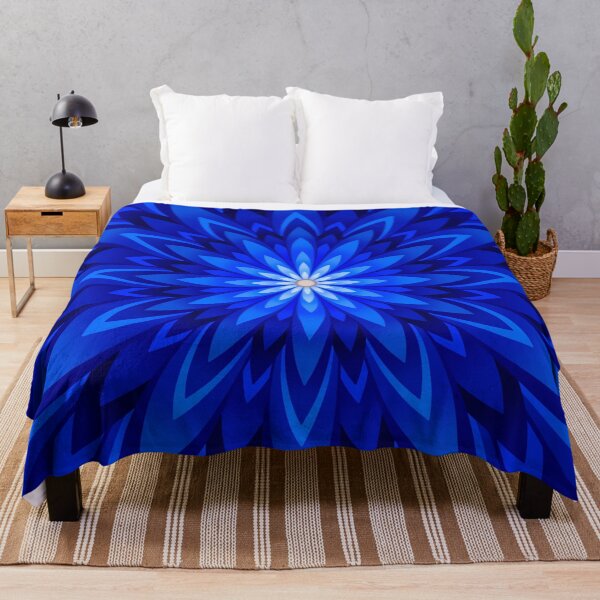 Item preview, Radiating Blue Flower designed and sold by BlackthornDsign.